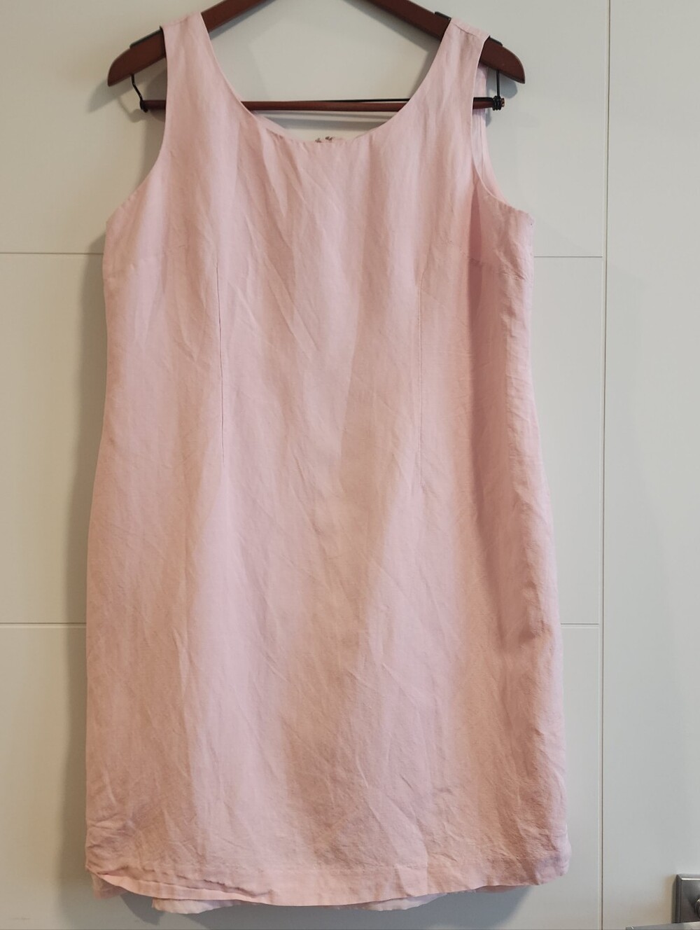 Coldwater Creek Linen Blend Sleeveless Shift Mini Dress